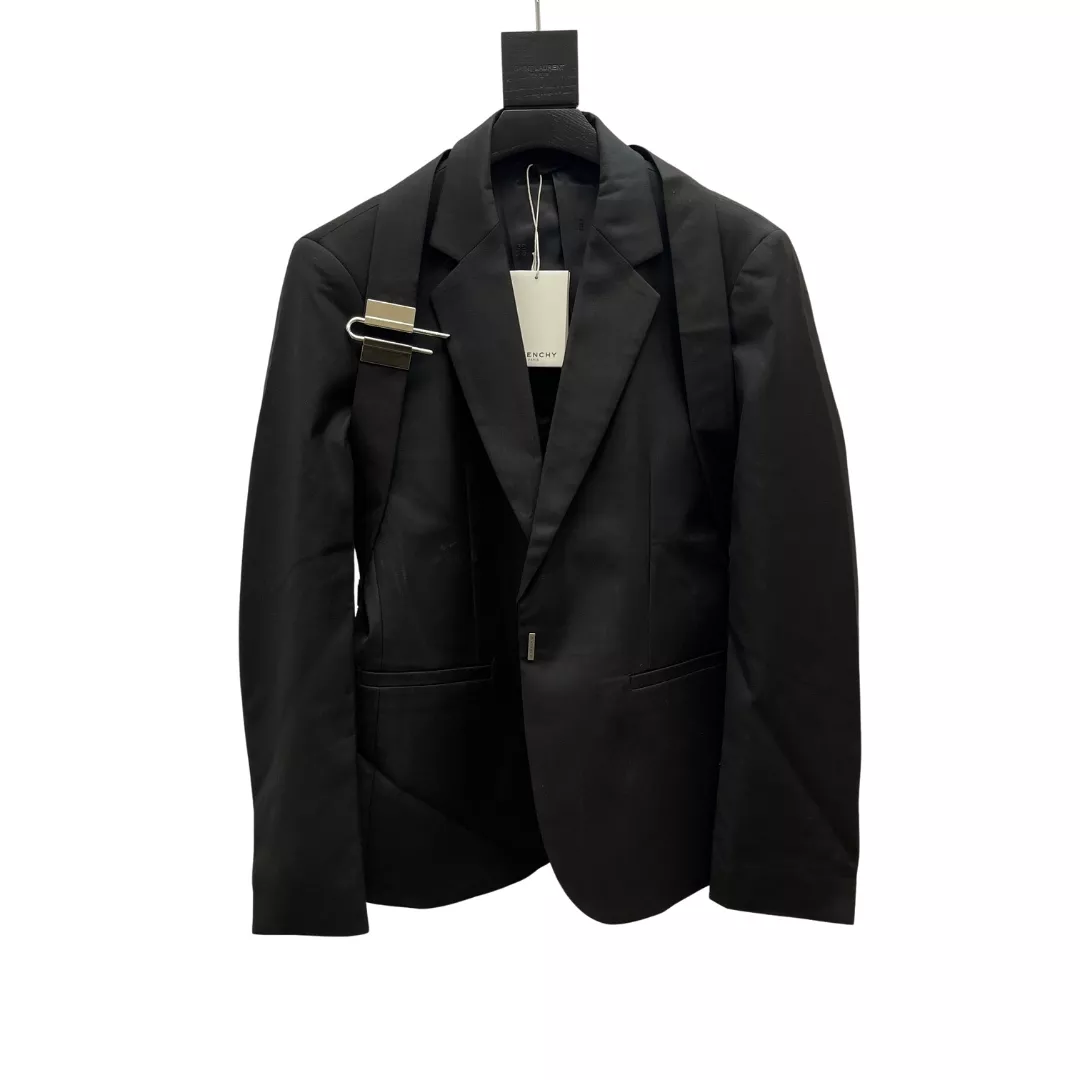 givenchy veste manches longues pour homme s_12b0257:GIVENCHY veste cuir homme